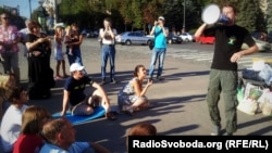 Сергій Жадан на акції на підтримку української мови в Харкові 9 липня 2012 року