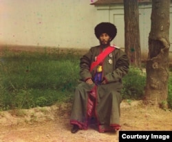 Асфандияр-хан, правитель Хивинского ханства (1910-1918), во время визита в Петербург. Фото Сергея Прокудина-Горского