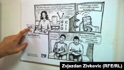 Sa izložbe stripa "BaukFemiNauk", Sarajevo