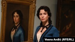 "Devojka u plavom" - delo Đure Jakšića, jedan od eksponata u Narodnom muzeju