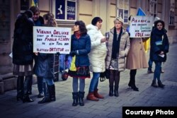 Євромайдан у Відні, 13 лютого 2014 року