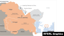 Mapa Kašmira