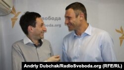 Віталій Портников та Віталій Кличко після ефіру