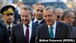Bakir Izetbegović (lijevo) i Redžep Tajip Erdoan, Sarajevo, 20. maj 2015.