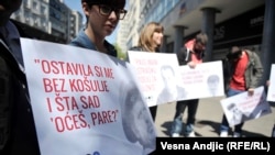 Beograd, protest protiv privatizacije Avala Filma