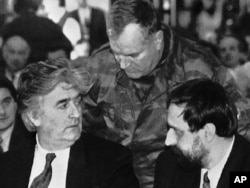 Haški optuženici Radovan Karadžić, Ratko Mladić i Goran Hadžić, Pale, januar 1993.