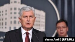 O referendumu u RS: Dragan Čović na konferenciji za medije nakon sastanka sa Aleksandrom Vučićem
