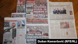 Tekstovi o nezavisnosti Katalonije i reakcije u Srbiji u medijima