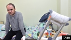 ოლეგ კაშინი ცემიდან 1,5 თვის შემდეგ, 2010 წლის დეკემბერი