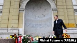 Sarajevo: polaganje cvijeća kod "Vječne vatre"