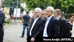 Predsednici Hrvatske i Srbije, Ivo Josipović i Boris Tadić u šetnji Beogradom, jul 2010.
