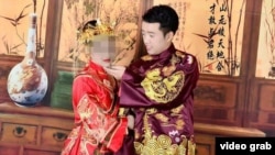 Rimsha poses with her husband.