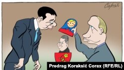 Karikatura Predraga Koraksića Coraxa