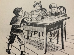 Ілюстрація «Діти пишуть лист святому Миколаю»