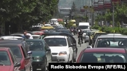 Сообраќаен метеж во Тетово.