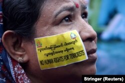 Vlasti su Arakan Rohindža vojsku spasa proglasile terorističkom organizacijom; Foto: Protest podrške vlastima, Jangon, Mjanmar, septembar 2017.