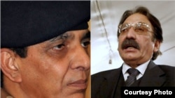 Pakistan's military chief General Ashfaq Pervez Kayani (left) and chief justice Iftikhar Muhammad Chaudhry