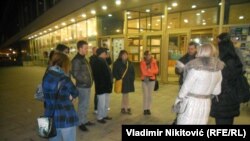 Protest "Novinari ne kleče" u Čačku