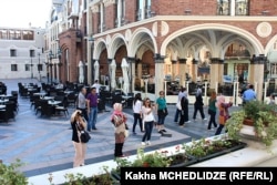 Tourists in Batumi.
