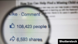 Broj "dijeljenja" ili shares i "sviđa mi se" odnosno likes na Facebooku