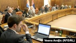 Sednica Vlade Srbije na kojoj je podržan sporazum sa Kosovom, 22. april 2013.