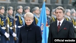 Президенти України і Литви, Віктор Ющенка і Даля Ґрібаускайте. 26 листопада 2009 року