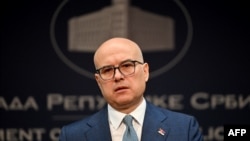 Premijer Srbije Miloš Vučević saopštava javnosti da podnosi ostavku, Beograd, 28. januara 2025.