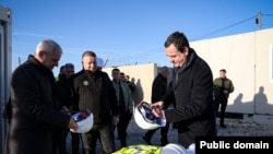 Premijer Kosova, Aljbin Kurti, postavljanje temelja za policijsku substanicu u opštii Zvečane, 25.novembar 2024.