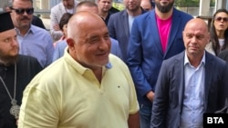 Лидерът на ГЕРБ Бойко Борисов по време на посещение в Пловдив, 20 август.