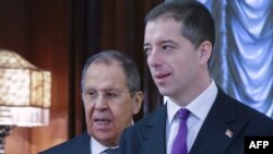 Srpski šed diplomatije Marko Đurić tokom dvodnevene posete Moskvi razgovarao je s ruskim ministrom spoljnih poslova Sergejem Lavrovom, 17. februar 2025.