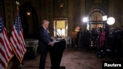 Дональд Трамп на пресс-конференции в Мар-а-Лаго, Флорида, США, 7 января 2024 года