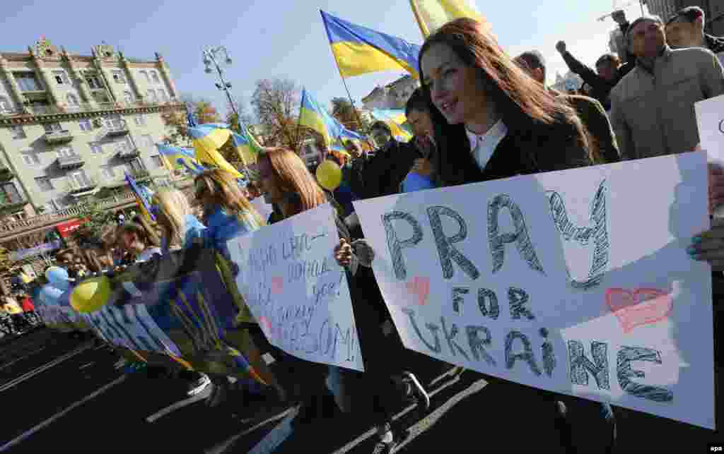 Марш Миру і Єдності в Україні, Київ, 4 жовтня 2014 року