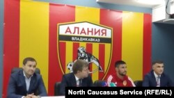 Пресс-конференция футбольного клуба "Алания", архив
