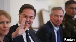 Mark Rutte, generalni sekratar NATO, tokom susreta sa članovima Predsjedništva BiH. U Sarajevu, 10. marta 2025.