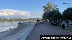 Šetalište uz Dunav, preko puta Petrovaradinske tvrđave na kojoj se Exit održava, 11. jul 2025.