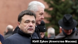 Глава Подмосковья Андрей Воробьев и мэр Москвы Сергей Собянин