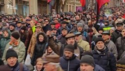 Прихильники Міхеїла Саакашвілі мітингують у центрі Києва (відео)