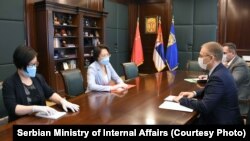 Sastanak ministra Nebojše Stefanovića i ambasadorke Čen Bo, 20. jul