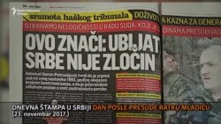 Mediji u Srbiji o presudi Mladiću