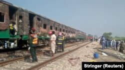 د ۲۰۱۹ز کال په اکتوبر کې په اورګاډي کې د سیلېنډر چاودنې او اور لګېدو له کبله ۷۳ کسان وژل شوي ول - دا انځور د هم هغې پېښې دی.