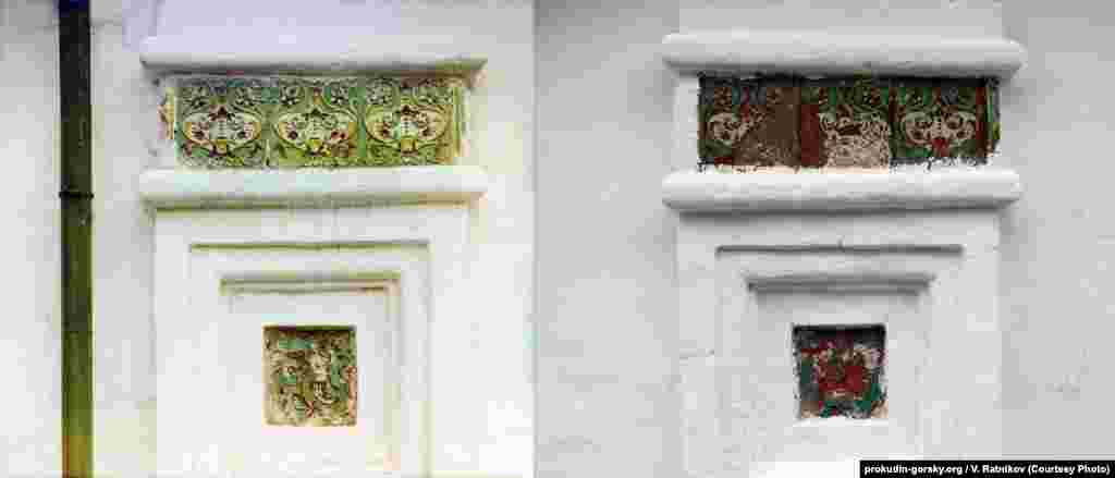 Pločice na katedrali Velečasnog manastira u Suzdalu, Rusija, 1912/2009.