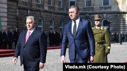Премиерите Виктор Орбан и Христијан Мицкоски во Будимпешта, 4 март 2025