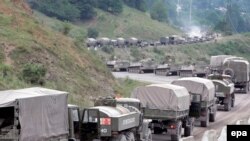 Російські війська на шляху до Цхінвалі