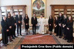 Predsjednik Crne Gore Jakov Milatović tokom svoje zvanične posjete Vatikanu. Mart 2024.