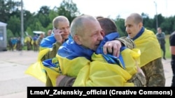 Освобожденные украинские пленные