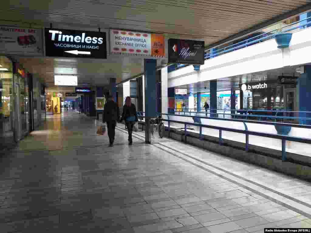 Zatvorene radnje u centru Skoplja zbog pandemije korona virusom, 20. mart, 2020. 