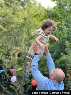 გოგა ბერიძე შვილთან, ნიკასთან ერთად