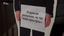 Картонный Слуцкий в пикете и в отделении Картонный Слуцкий в пикете и в отделении