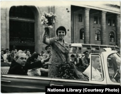 ნონა გაფრინდაშვილი მეუღლესთან ერთად