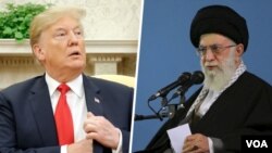 U.S. President Donald Trump (left) and Iranian Supreme Leader Ali Khamenei (right) have been trading barbs in recent days. (combination file photo)